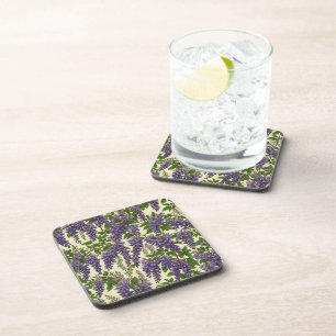 American Wisteria pattern drawing  Coaster