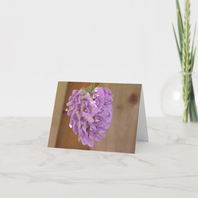 American wisteria (Wisteria frutescens) card (Front)