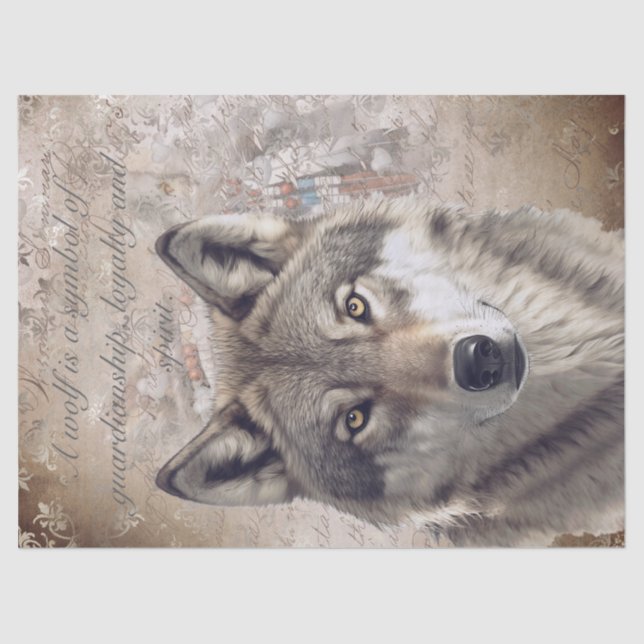 American Wolf Tissue Paper (Front)
