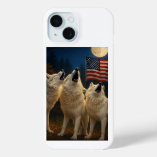 American wolfpack iPhone 15 case