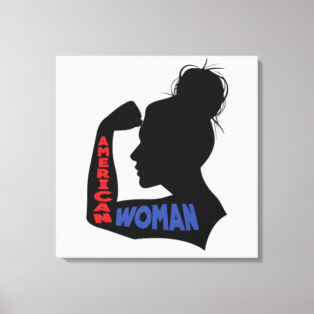 American Woman Canvas Print (Front)