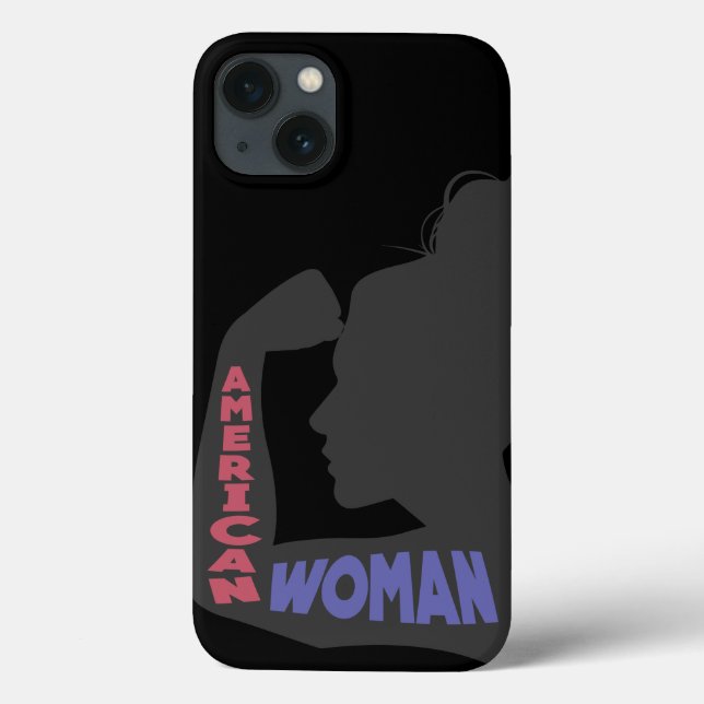 American Woman dark grey Case-Mate iPhone Case (Back)