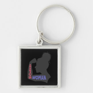 American Woman dark grey Key Ring