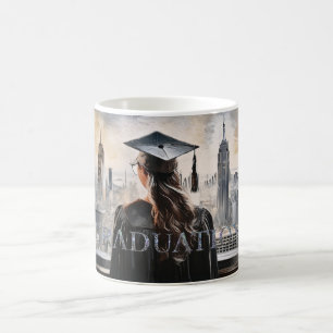 American Woman Graduate New York City Coffee Mug