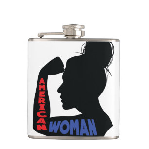 American Woman Hip Flask