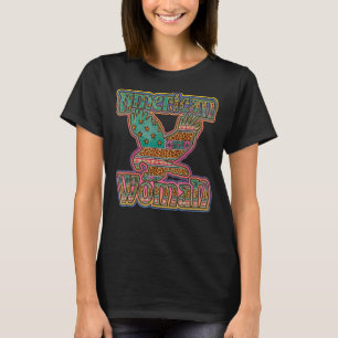 American Woman Retro Eagle Usa Flag Patriotic T-Shirt