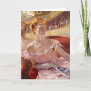 American Woman with a Pearl Necklace & Pink Dress Card