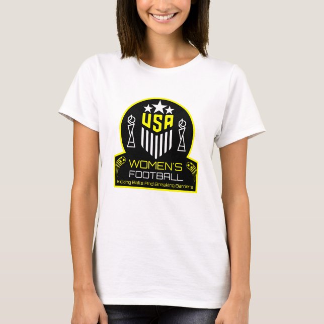 American Women's Soccer Football T-Shirt (Front)