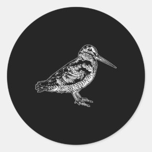 American Wood Bird Watching Hunting Unique Birding Classic Round Sticker