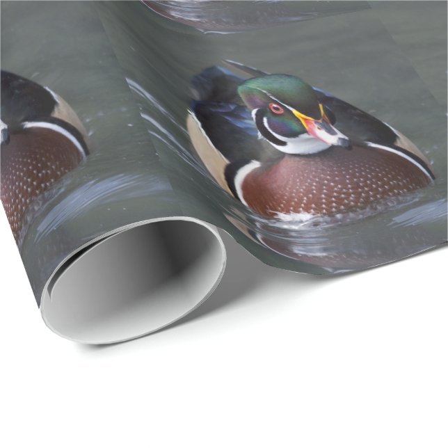 American Wood Duck Wrapping Paper (Roll Corner)