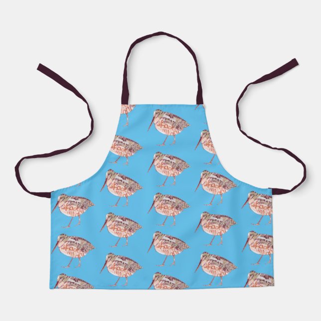 American Woodcock Pattern Apron (Front)