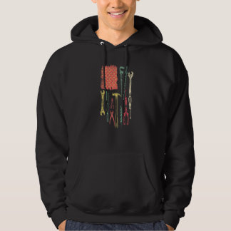 American Woodworker Carpenter Woodworking USA Flag Hoodie
