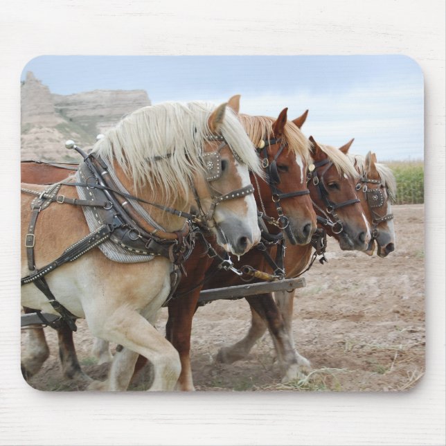 American Work Horse Mouse Mat (Front)