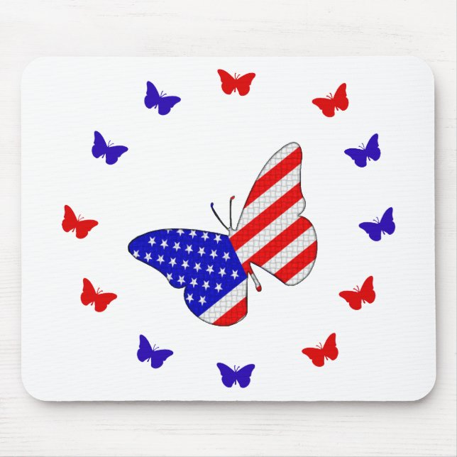 American Woven Butterfly Mousepad (Front)