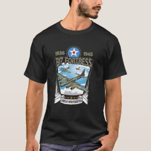 American WW2 Aircraft B-17 Flying Fortress Bomber T-Shirt