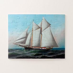 American Yacht by Antonio Jacobsen Jigsaw Puzzle