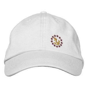 American Yacht Flag Ensign Nautical Embroidery Embroidered Hat