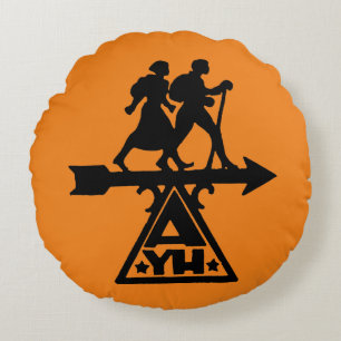 American Youth Hostels Round Cushion