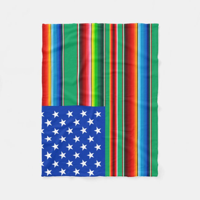 American Zarape Fleece Blanket (Front)