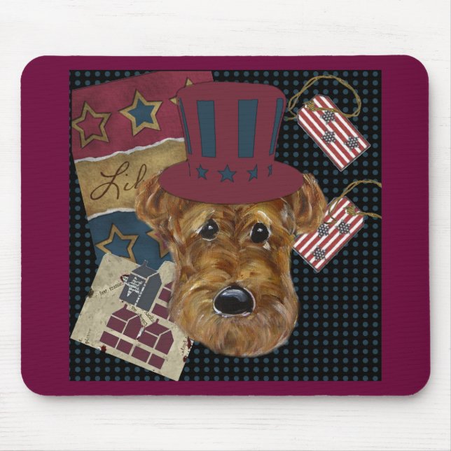 AMERICANA AIREDALE MOUSE MAT (Front)