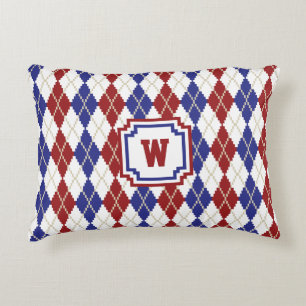 Americana Argyle Accent Pillow