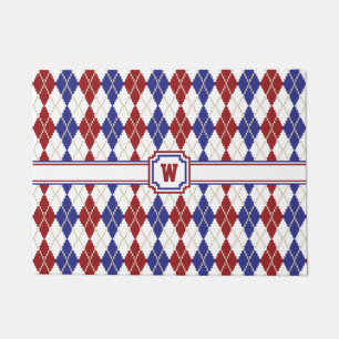 Americana Argyle Doormat