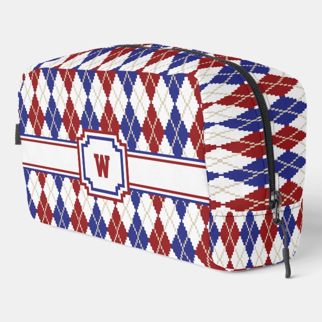 Americana Argyle Dopp Kit (Right Corner)