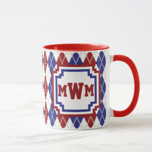 Americana Argyle Mug