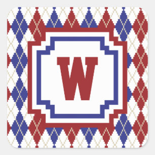 Americana Argyle Sticker