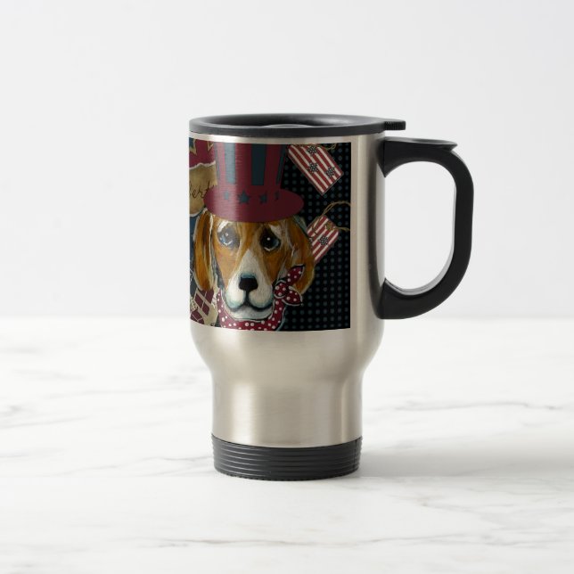 AMERICANA BEAGLE TRAVEL MUG (Right)