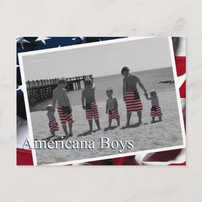 Americana Boys 2 Postcard (Front)