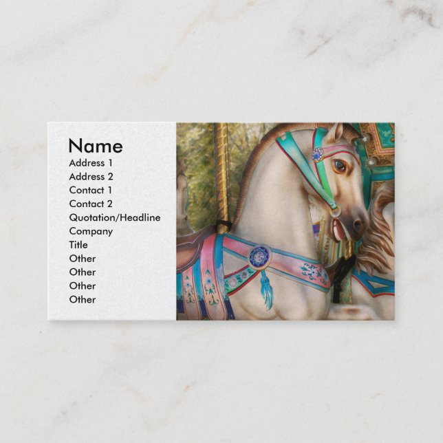 Americana - Carousel beauties Business Card (Front)