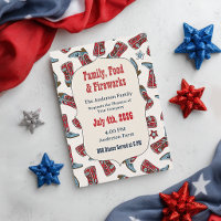 Americana Cowboy Boots Fourth of July Invitation