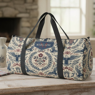 Americana Eagles Floral Stars & Stripes  ID1298 Duffle Bag