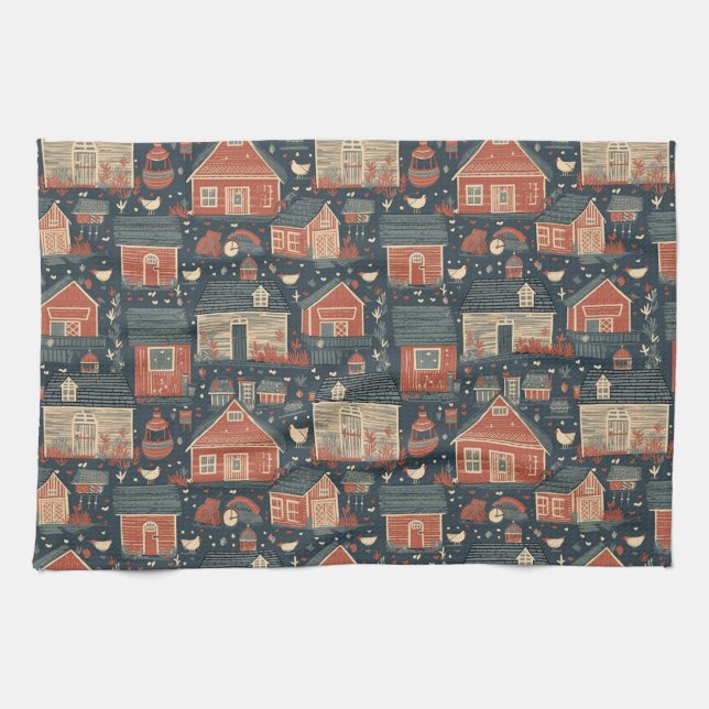 Americana Farmhouse Kitchen Towels (Horizontal)