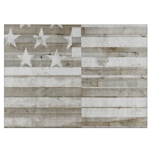 Americana Flag Cutting Board (Front)