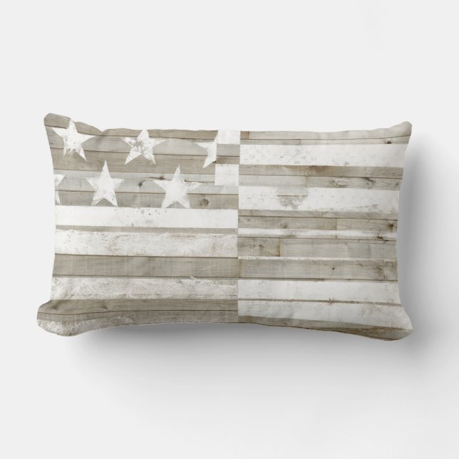 Americana Flag Lumbar Cushion (Front)