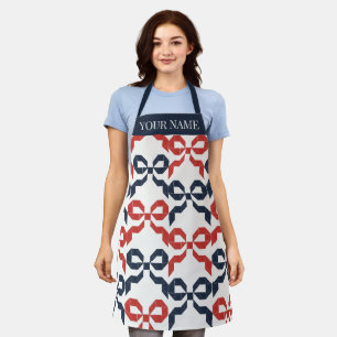 Americana Folk Art Bow Quilt Pattern Apron