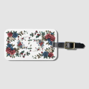 Americana Garden Patriot Roses Luggage Tag