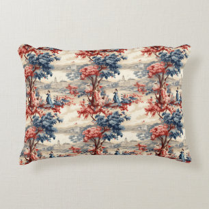 Americana Garden Toile Decorative Cushion