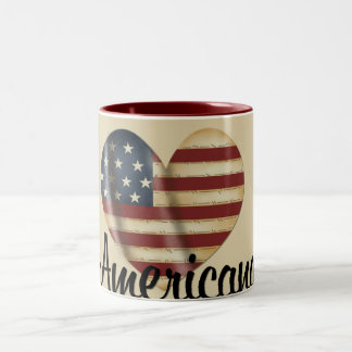 Americana Heart Mug