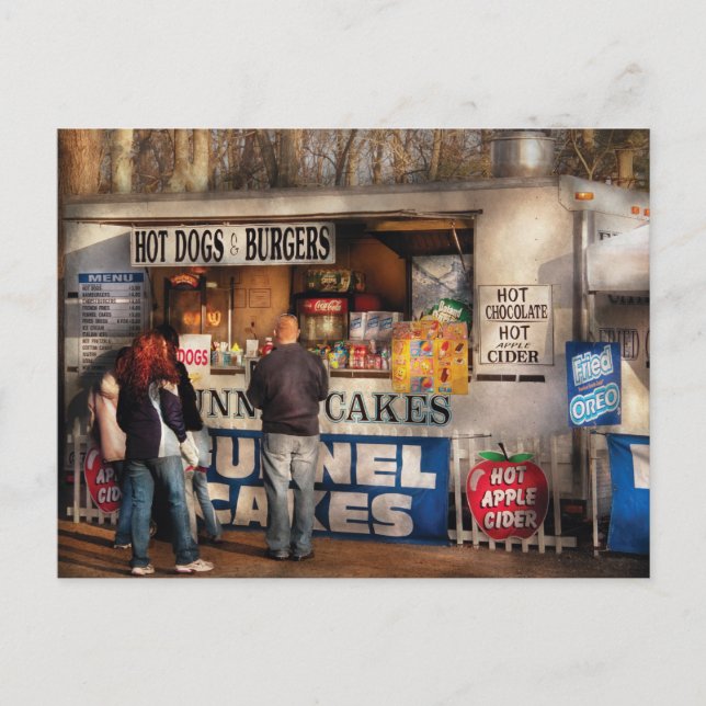 Americana - Hot dogs & Funnel cakes Postcard (Front)