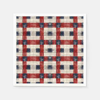 Americana Lattice Cocktail Napkins