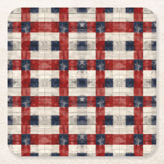 Americana Lattice Paper Coasters