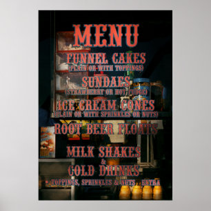 Americana - Menu Poster