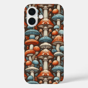 Americana Mushrooms iPhone 16 Case