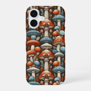Americana Mushrooms iPhone 16 Case