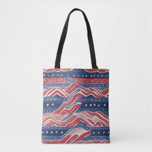 Americana Pattern Tote Bag