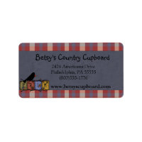 Americana Primitive Address Label
