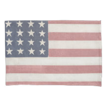 Americana Red White and Blue Vintage Flag
